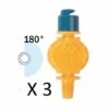 HELIOTRADE Lot De 3 Asperseurs Reglable (arrosage à 180 ) Pour Goutte à Goutte Copie