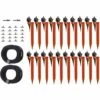 IRISO Kit Jardin Arrosage écologique Avec Goutteurs Sur Pied 20 Goutteurs Rouge - Rouge