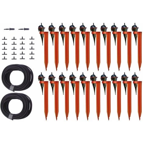 IRISO Kit Jardin Arrosage écologique Avec Goutteurs Sur Pied 20 Goutteurs Rouge - Rouge 1 IRISO Kit Jardin Arrosage écologique Avec Goutteurs Sur Pied 20 Goutteurs Rouge - Rouge