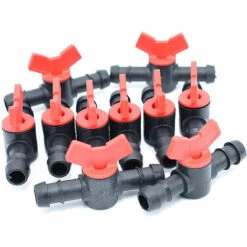 MULTITANKS Lot De 10 Mini Vannes Cannelées 16x16 Pour Micro Irrigation