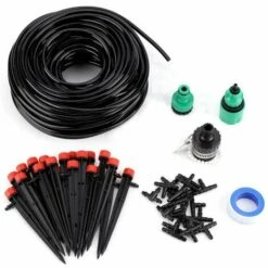 ASUPERMALL Kits D'Arrosage Automatique Pour Tuyau D'Arrosage, Avec Goutteurs Reglables, 25 M