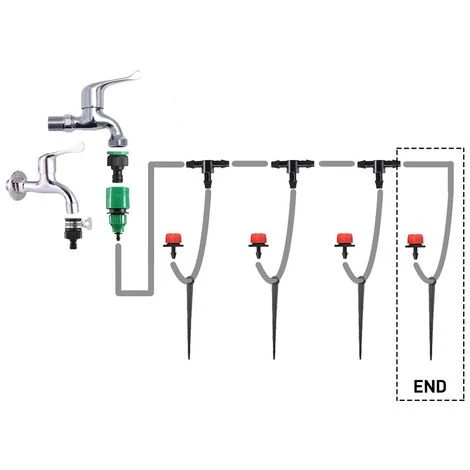 ASUPERMALL Kits D'Arrosage Automatique Pour Tuyau D'Arrosage, Avec Goutteurs Reglables, 25 M 2 ASUPERMALL Kits D'Arrosage Automatique Pour Tuyau D'Arrosage, Avec Goutteurs Reglables, 25 M – Image 2