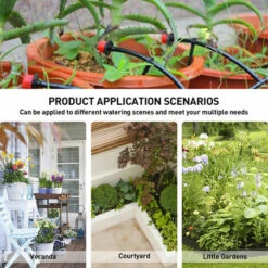 ASUPERMALL Kits D'Arrosage Automatique Pour Tuyau D'Arrosage, Avec Goutteurs Reglables, 25 M 7 ASUPERMALL Kits D'Arrosage Automatique Pour Tuyau D'Arrosage, Avec Goutteurs Reglables, 25 M -Promos Arrosage automatique Magasin 19258240 3