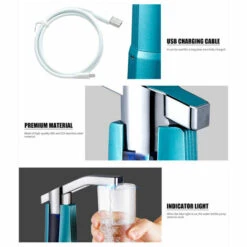 ASUPERMALL Pompe A Eau Potable Electrique Automatique, Rechargeable, Or -Promos Arrosage automatique Magasin 19425722 3