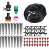 DRILLPRO Kit Irrigation Goutte à Goutte Outil Arrosage Fleur Tuyau égouttage Tête Arrosage Irrigation LAVENTE