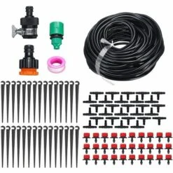 DRILLPRO Kit Irrigation Goutte à Goutte Outil Arrosage Fleur Tuyau égouttage Tête Arrosage Irrigation LAVENTE