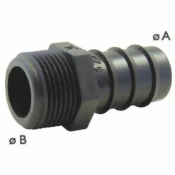 EZFITT Embout Mâle Cannelé 16mm X 3/4''