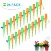 BEARSU 24Pcs Irrigation Goutte à Goutte Kit, Arrosage Plantes Automatique DIY,Système D'Irrigation Distributeur Arrosager Plantespour Jardin Maison Intérieur Extérieur