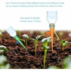 BEARSU 24Pcs Irrigation Goutte à Goutte Kit, Arrosage Plantes Automatique DIY,Système D'Irrigation Distributeur Arrosager Plantespour Jardin Maison Intérieur Extérieur -Promos Arrosage automatique Magasin 25029151 3