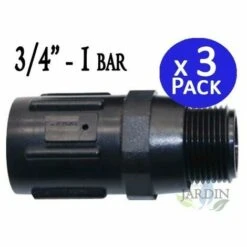 SUINGA 3 Unités X Régulateur De Pression 3/4". Pression De Sortie 1 Bar-15psi