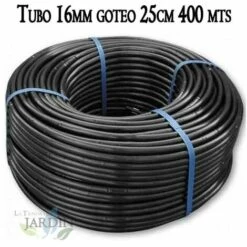 SUINGA Tuyau D'irrigation Goutte à Goutte 16mm 25cm Noir, 400 Mètres