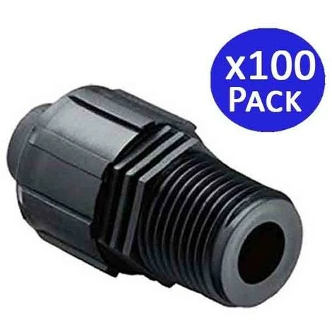 SUINGA 100 Unités. Raccord Mâle 3/4" X Ruban D'arrosage Goutte à Goutte 16mm. 1 SUINGA 100 Unités. Raccord Mâle 3/4" X Ruban D'arrosage Goutte à Goutte 16mm.