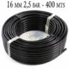 SUINGA Tuyau Polyéthylène Agricole 16mm 2.5 Bar 400mt Noir Sans Goutteurs