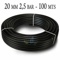 SUINGA Tuyau Polyéthylène Agricole 20mm 2.5 Bar 100mt Noir