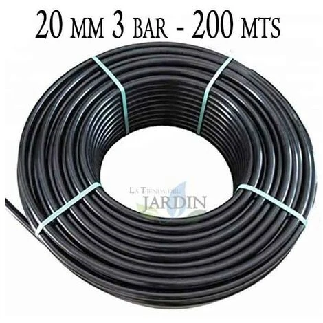 SUINGA Tuyau Agricole En Polyéthylène, 20 Mm, 3 Bar, Bobine De 200 M, Tuyau Agricole 20mm Utilisée Pour Installations Arrosage 1 SUINGA Tuyau Agricole En Polyéthylène, 20 Mm, 3 Bar, Bobine De 200 M, Tuyau Agricole 20mm Utilisée Pour Installations Arrosage