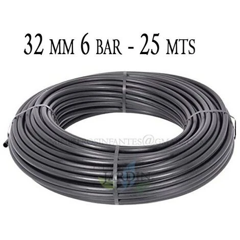 SUINGA Tuyau Polyéthylène Agricole 32mm 6 Bar 25mt Noir 1 SUINGA Tuyau Polyéthylène Agricole 32mm 6 Bar 25mt Noir