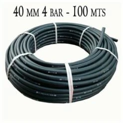 SUINGA Tuyau Polyéthylène Agricole 40mm 4 Bar 100mt Noir