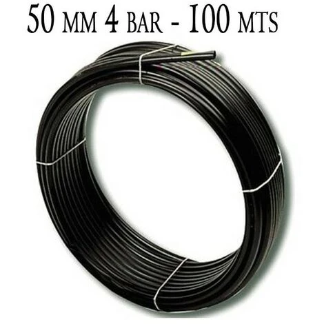SUINGA Tuyau Polyéthylène Agricole 50mm 4 Bar 100mt Noir 1 SUINGA Tuyau Polyéthylène Agricole 50mm 4 Bar 100mt Noir