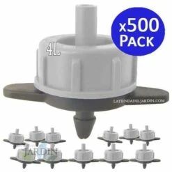 SUINGA 500 Unités. Goutteur Auto-compensateur 4 Litres/heure D'arrosage Amovible.