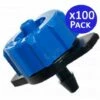 SUINGA 100 Unités. Goutteur Amovible 8 Litres/heure Auto-compensateur.