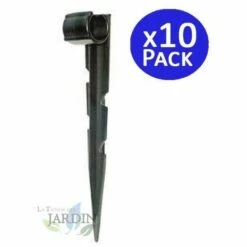 SUINGA 10 Unités. Pointe Tenant Un Tube Noir De 16 Mm.