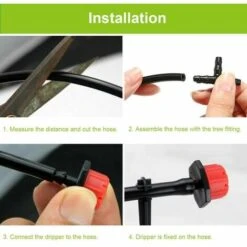 SUINGA 200 PCS Goutteurs Irrigation Goutte à Goutte Dripper, Buses De Gicleurs Émetteur Jardin, Arrosage Goutte à Goutte Automatique 36 -Promos Arrosage automatique Magasin 27215738 3