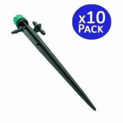 SUINGA 10 Unités. Goutteur Réglable 0-50 Litres/heure Avec Piquet.