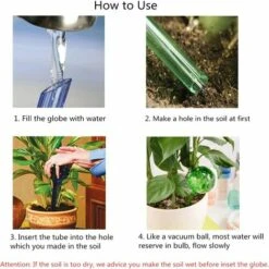 BARES 4 Pièce Bulbes D’Arrosage Automatique Verre Globes D’Arrosage Goutte à Goutte Pour Plantes, Coloré 6 * 15cm 9 BARES 4 Pièce Bulbes D’Arrosage Automatique Verre Globes D’Arrosage Goutte à Goutte Pour Plantes, Coloré 6 * 15cm -Promos Arrosage automatique Magasin 27243965 5