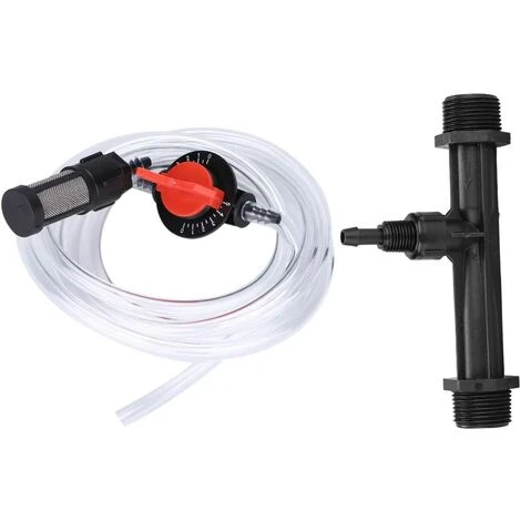 BARES Injecteur D'Engrais Injecteur + Commutateur + Filtre + Tube D'eau Kit G3 / 4 1 BARES Injecteur D'Engrais Injecteur + Commutateur + Filtre + Tube D'eau Kit G3 / 4
