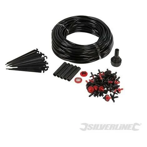 SILVERLINE Kit De Micro-arrosage, 71 Pcs, 71 Pcs 1 SILVERLINE Kit De Micro-arrosage, 71 Pcs, 71 Pcs