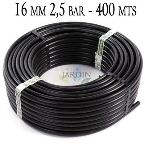 SUINGA TUYAU PE-LD - 400 M X 16 Mm - PN 2,5 - Tuyau D'arrosage - Tuyau En Plastique - Noir Sans Compte-gouttes 1 SUINGA TUYAU PE-LD - 400 M X 16 Mm - PN 2,5 - Tuyau D'arrosage - Tuyau En Plastique - Noir Sans Compte-gouttes