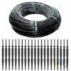 SUINGA Microtube 3x5mm 200 Mètres + 50 Piquets Irrigation Goutte à Goutte 2,6 L / H