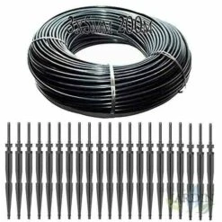 SUINGA Microtube 3x5mm 200 Mètres + 50 Piquets Irrigation Goutte à Goutte 2,6 L / H