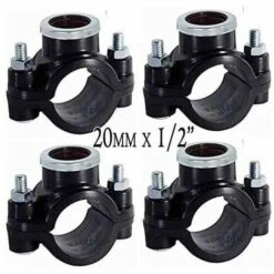 SUINGA Pack 4 X COLLIER D'IRRIGATION 20MM X 1/2" . Utilisé Pour L'installation D'éléments D'irrigation Tels Que Gicleurs, Diffuseurs O