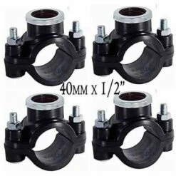 SUINGA Pack 4 X COLLIER D'IRRIGATION 40MM X 1/2" . Utilisé Pour L'installation D'éléments D'irrigation Tels Que Gicleurs, Diffuseurs O