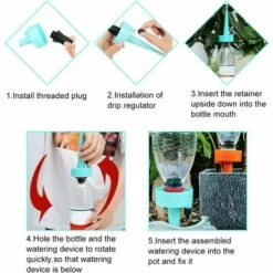 BEARSU Irrigation Goutte à Goutte Kit, Arrosage Plantes Automatique DIY,Arroseurs Automatiques Plantes,Système D'Irrigation Distributeur Arrosager Plantes Pour Jardin Maison Intérieur Extérieur -Promos Arrosage automatique Magasin 29667851 3