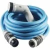 FITT IKON 15 M - Tuyau D'arrosage Extensible, Compact, Léger Et Prêt à L'emploi, Avec Pistolet Multi-jet, Bleu