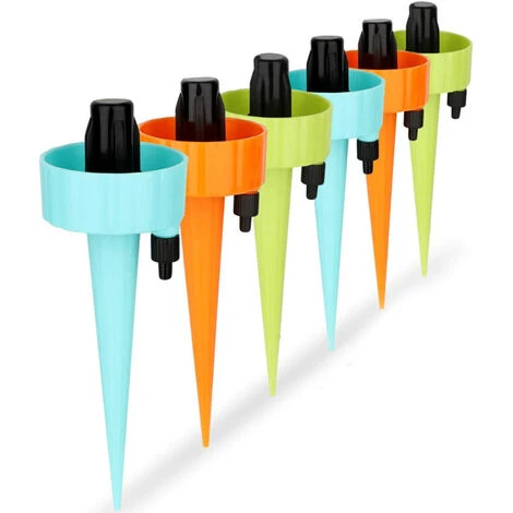 ASUPERMALL Usine Automobile Abreuvoirs Auto-Arrosage Spikes Lent Release Control Debit D'Irrigation Goutte A Goutte, 6 Pcs - 6 Pcs 2 ASUPERMALL Usine Automobile Abreuvoirs Auto-Arrosage Spikes Lent Release Control Debit D'Irrigation Goutte A Goutte, 6 Pcs - 6 Pcs – Image 2