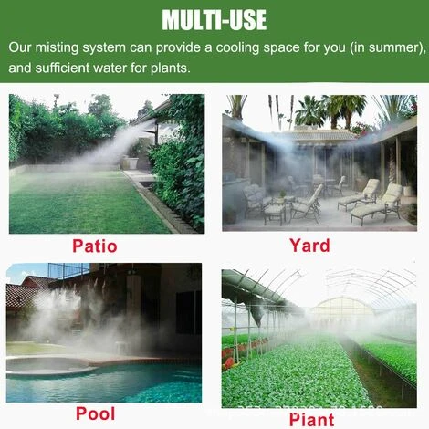 BETTERLIFE Kit D'irrigation Goutte à Patio Misting Micro Flow Drip Kit With (8M) Jardin Brumisation Refroidissement Système D'arrosage Distribution Pour Trampoline De Serre Pour Waterpark 3 BETTERLIFE Kit D'irrigation Goutte à Patio Misting Micro Flow Drip Kit With (8M) Jardin Brumisation Refroidissement Système D'arrosage Distribution Pour Trampoline De Serre Pour Waterpark – Image 3