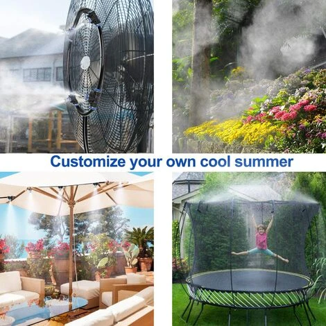 BETTERLIFE Kit D'irrigation Goutte à Patio Misting Micro Flow Drip Kit With (8M) Jardin Brumisation Refroidissement Système D'arrosage Distribution Pour Trampoline De Serre Pour Waterpark 5 BETTERLIFE Kit D'irrigation Goutte à Patio Misting Micro Flow Drip Kit With (8M) Jardin Brumisation Refroidissement Système D'arrosage Distribution Pour Trampoline De Serre Pour Waterpark – Image 5
