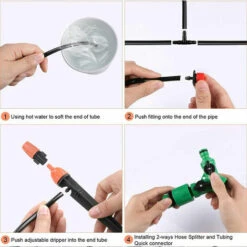 BETTERLIFE Kit D'irrigation Goutte à Goutte, Système D'irrigation Goutte à Goutte 30M Kit D'irrigation Goutte à Goutte Automatique Pour L'arrosage Du Jardin Pour Les Jardins Arrosage Automatique De L'arrosage -Promos Arrosage automatique Magasin 31507783 5