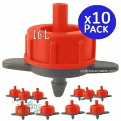SUINGA Pack 10 X DROP Goutteur à Compensation Automatique 16 Litres Par Heure