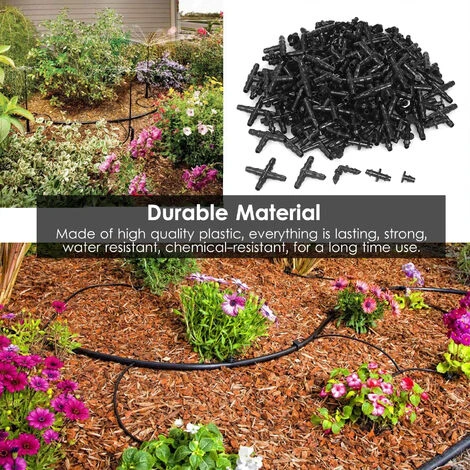 ASUPERMALL 200 Pieces D'Irrigation Kit De Fixation Irrigation Goutte A Goutte Barbed Connecteurs Compatible Avec 1/4 De Pouce D'Eau Pour Connecteurs Tuyau De Jardin A Gazon 4 ASUPERMALL 200 Pieces D'Irrigation Kit De Fixation Irrigation Goutte A Goutte Barbed Connecteurs Compatible Avec 1/4 De Pouce D'Eau Pour Connecteurs Tuyau De Jardin A Gazon – Image 4