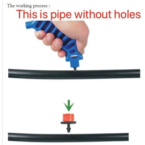 ABCRITAL Non Pression Compensée Flow Ajusté Extérieur Tuyau Goutteur 2 ABCRITAL Non Pression Compensée Flow Ajusté Extérieur Tuyau Goutteur – Image 2