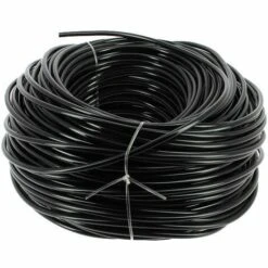 IRRIGARONNE Tuyau PVC Souple Ø4x6mm Noir - Couronne 100ml
