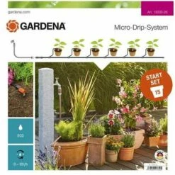 GARDENA Kit D'arrosage Goutte-à-goutte Pour Plantes En Pots (13003-26).