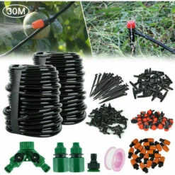 ASUPERMALL 100Ft 30M Kit De Systeme D'Irrigation Goutte A Goutte Automatique Minuterie Micro Arrosage Arrosage De Jardin -Promos Arrosage automatique Magasin 33914538 5