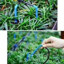 BRIDAY Goutteur De Jardin,16 PCS Flèches Courbées Drippers + 16PCS Tuyaux 3 / 5mm + 4PCS Régulateurs Jardin Des Plantes Système D'irrigation Pour Légumes Fleurs Arbres Fruitiers En Pot -Promos Arrosage automatique Magasin 35852277 3