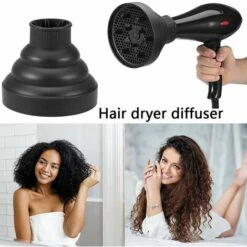 ABCRITAL Diffuseur À Air Chaud Pour Cheveux Bouclés, Séchage Doux, Boucles Définies Sans Effet De Frisottis -Promos Arrosage automatique Magasin 36352298 4