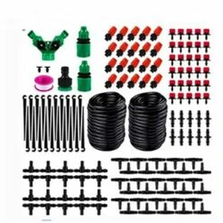 THSINDE Kit D'irrigation Goutte 30m, Arrosage Automatique Goutte à Goutte Kit Irrigation Micro Système D'Arrosage Automatique Pour Jardin Pelouse Plante Paysage Potager Serre Terrasse Plate-Bande
